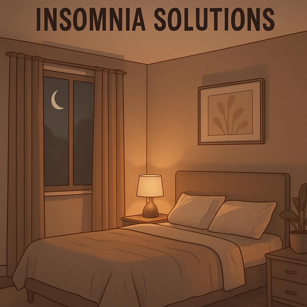 Person lying awake in bed unable to sleep